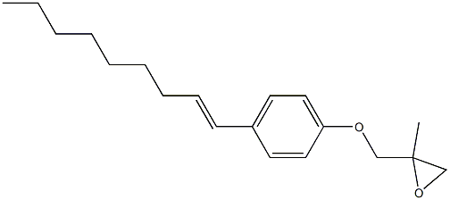 4-(1-Nonenyl)phenyl 2-methylglycidyl ether 结构式