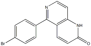 5-(4-Bromophenyl)-1,6-naphthyridin-2(1H)-one 结构式