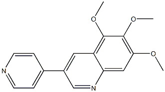 5,6,7-Trimethoxy-3-(4-pyridyl)quinoline 结构式