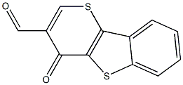 4-Oxo-4H-thiopyrano[3,2-b][1]benzothiophene-3-carbaldehyde 结构式