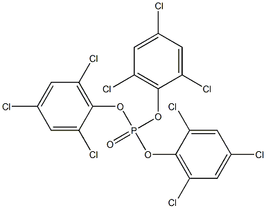 Phosphoric acid tris(2,4,6-trichlorophenyl) ester 结构式