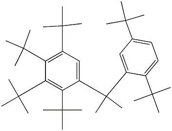2-(2,3,4,5-Tetra-tert-butylphenyl)-2-(2,5-di-tert-butylphenyl)propane 结构式