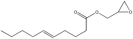 5-Decenoic acid (oxiran-2-yl)methyl ester 结构式