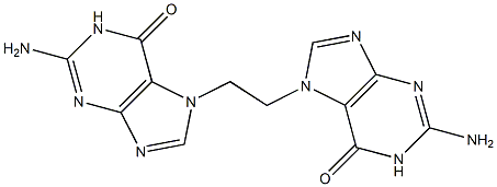 7,7'-(1,2-Ethanediyl)diguanine 结构式