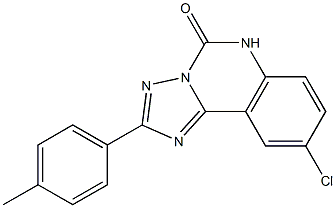 9-Chloro-2-(4-methylphenyl)[1,2,4]triazolo[1,5-c]quinazolin-5(6H)-one 结构式