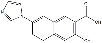 5,6-Dihydro-7-(1H-imidazol-1-yl)-3-hydroxynaphthalene-2-carboxylic acid 结构式