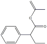 2-Phenylbutyric acid 1-methylethenyl ester 结构式