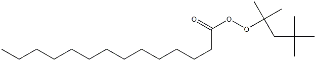 Tetradecaneperoxoic acid 1,1,3,3-tetramethylbutyl ester 结构式