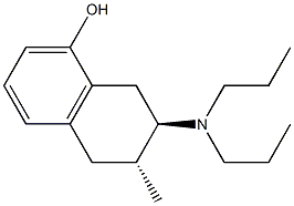 (2R,3R)-2-(Dipropylamino)-1,2,3,4-tetrahydro-3-methylnaphthalen-8-ol 结构式