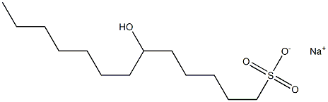 6-Hydroxytridecane-1-sulfonic acid sodium salt 结构式