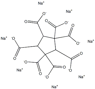 1,1,2,3,3,4,5-Cyclopentaneheptacarboxylic acid heptasodium salt 结构式