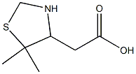 2-(5,5-Dimethylthiazolidin-4-yl)acetic acid 结构式