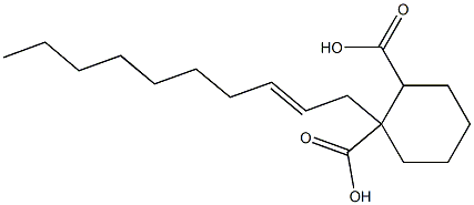 Cyclohexane-1,2-dicarboxylic acid hydrogen 1-(2-decenyl) ester 结构式