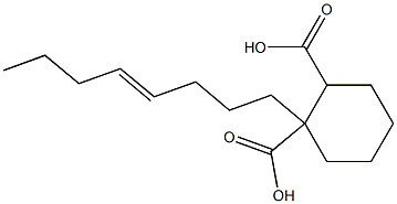 Cyclohexane-1,2-dicarboxylic acid hydrogen 1-(4-octenyl) ester 结构式