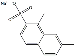 1,7-Dimethyl-2-naphthalenesulfonic acid sodium salt 结构式