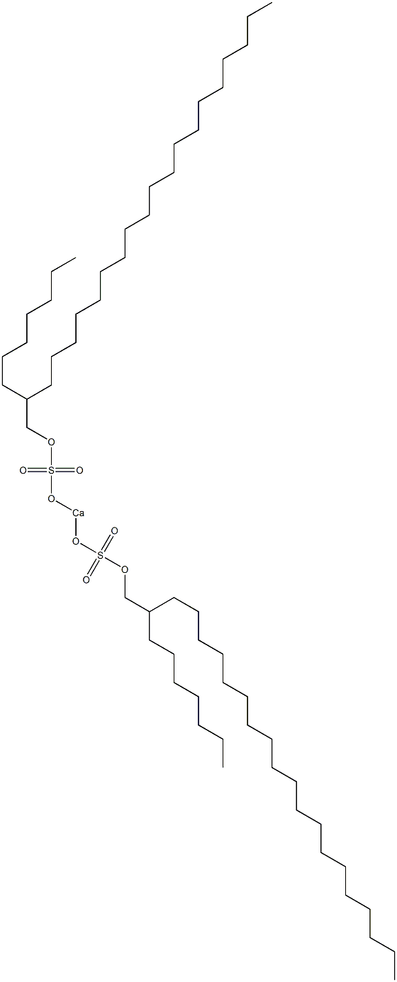Bis(2-heptylhenicosyloxysulfonyloxy)calcium 结构式