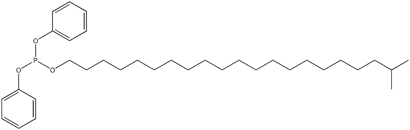 Phosphorous acid diphenyl 20-methylhenicosyl ester 结构式