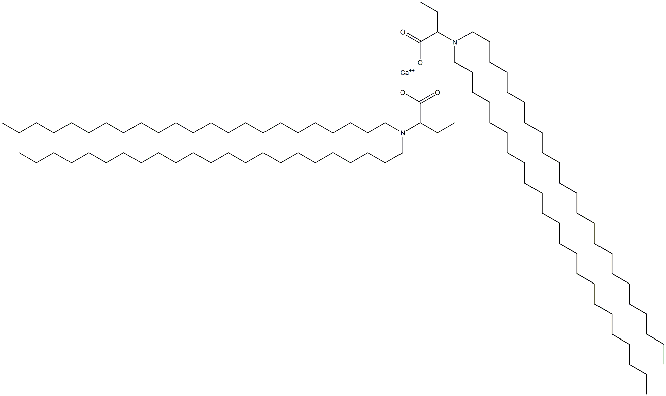 Bis[2-(ditricosylamino)butyric acid]calcium salt 结构式