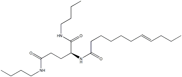 N2-(7-Undecenoyl)-N1,N5-dibutylglutaminamide 结构式