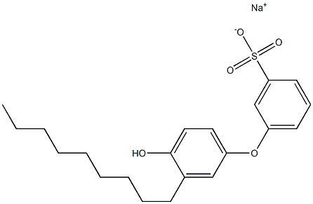 4'-Hydroxy-3'-nonyl[oxybisbenzene]-3-sulfonic acid sodium salt 结构式