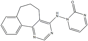 4-[(2-Oxopyrimidin-1-yl)amino]-6,7-dihydro-5H-benzo[6,7]cyclohepta[1,2-d]pyrimidine 结构式