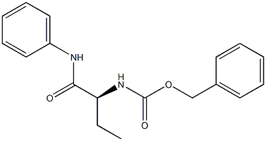 (-)-[(S)-1-(Phenylcarbamoyl)propyl]carbamic acid benzyl ester 结构式