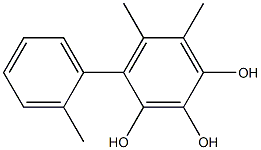 4-(2-Methylphenyl)-5,6-dimethylbenzene-1,2,3-triol 结构式