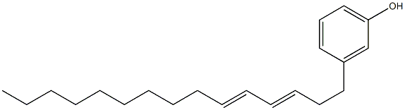 3-(3,5-Pentadecadienyl)phenol 结构式