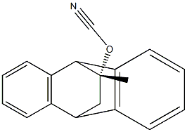 [(11R)-(9,10-Dihydro-11-methyl-9,10-ethanoanthracen)-11-yl] cyanate 结构式