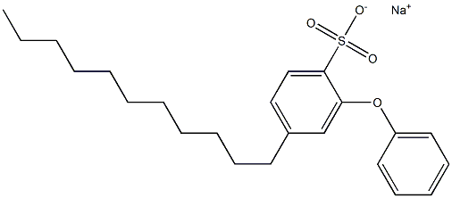 2-Phenoxy-4-undecylbenzenesulfonic acid sodium salt 结构式