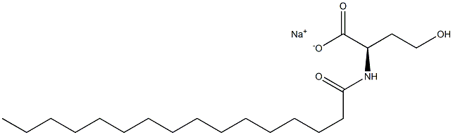 (R)-4-Hydroxy-2-(palmitoylamino)butyric acid sodium salt 结构式