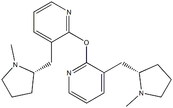 [[(2S)-1-Methyl-2-pyrrolidinyl]methyl](2-pyridinyl) ether 结构式