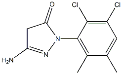 3-Amino-1-(2,3-dichloro-5,6-dimethylphenyl)-5(4H)-pyrazolone 结构式