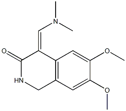 1,4-Dihydro-6,7-dimethoxy-4-(dimethylaminomethylene)isoquinolin-3(2H)-one 结构式