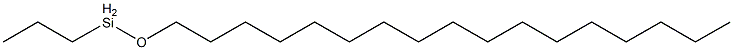 Propyl(heptadecyloxy)silane 结构式