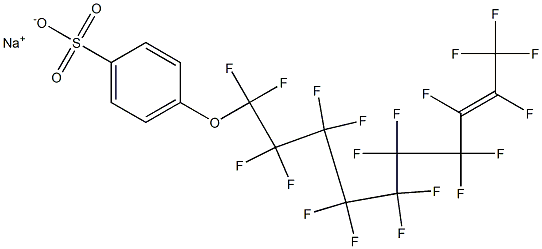 p-(Nonadecafluoro-8-decenyloxy)benzenesulfonic acid sodium salt 结构式
