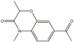 2,4-Dimethyl-7-acetyl-4H-1,4-benzoxazin-3(2H)-one 结构式