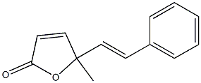 5-Methyl-5-[(E)-2-phenylethenyl]furan-2(5H)-one 结构式