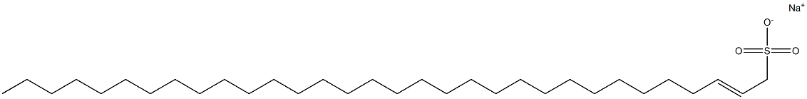 Dotriacontan-2-ene-1-sulfonic acid sodium salt 结构式