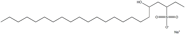 5-Hydroxytricosane-3-sulfonic acid sodium salt 结构式