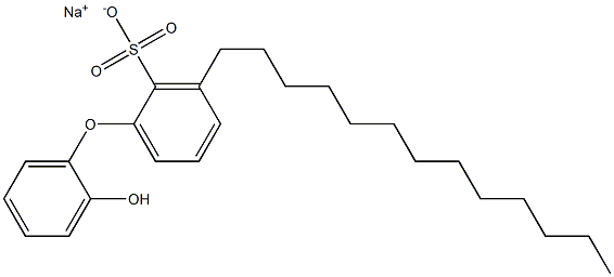 2'-Hydroxy-3-tridecyl[oxybisbenzene]-2-sulfonic acid sodium salt 结构式