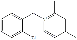 2,4-Dimethyl-1-(2-chlorobenzyl)pyridinium 结构式