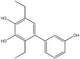 2,5-Diethyl-1,1'-biphenyl-3,3',4-triol 结构式