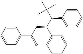 (3S,4S)-5,5-Dimethyl-1,3,4-triphenylhexan-1-one 结构式