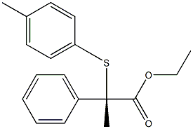 [S,(+)]-2-Phenyl-2-(p-tolylthio)propionic acid ethyl ester 结构式