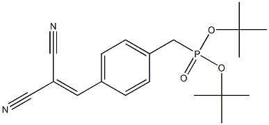 [4-(2,2-Dicyanoethenyl)phenyl]methylphosphonic acid di-tert-butyl ester 结构式