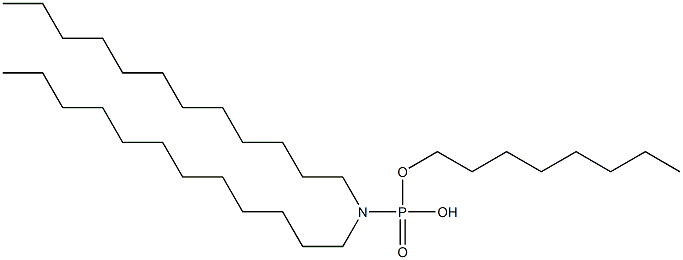 N,N-Didodecylamidophosphoric acid hydrogen octyl ester 结构式