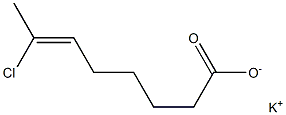 7-Chloro-6-octenoic acid potassium salt 结构式