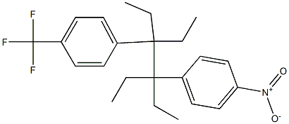 3,4-Diethyl-3-(4-trifluoromethylphenyl)-4-(4-nitrophenyl)hexane 结构式