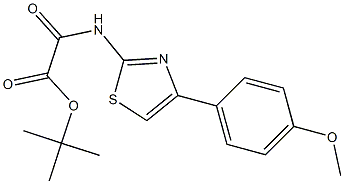 2-[[4-(4-Methoxyphenyl)thiazol-2-yl]amino]-2-oxoacetic acid tert-butyl ester 结构式